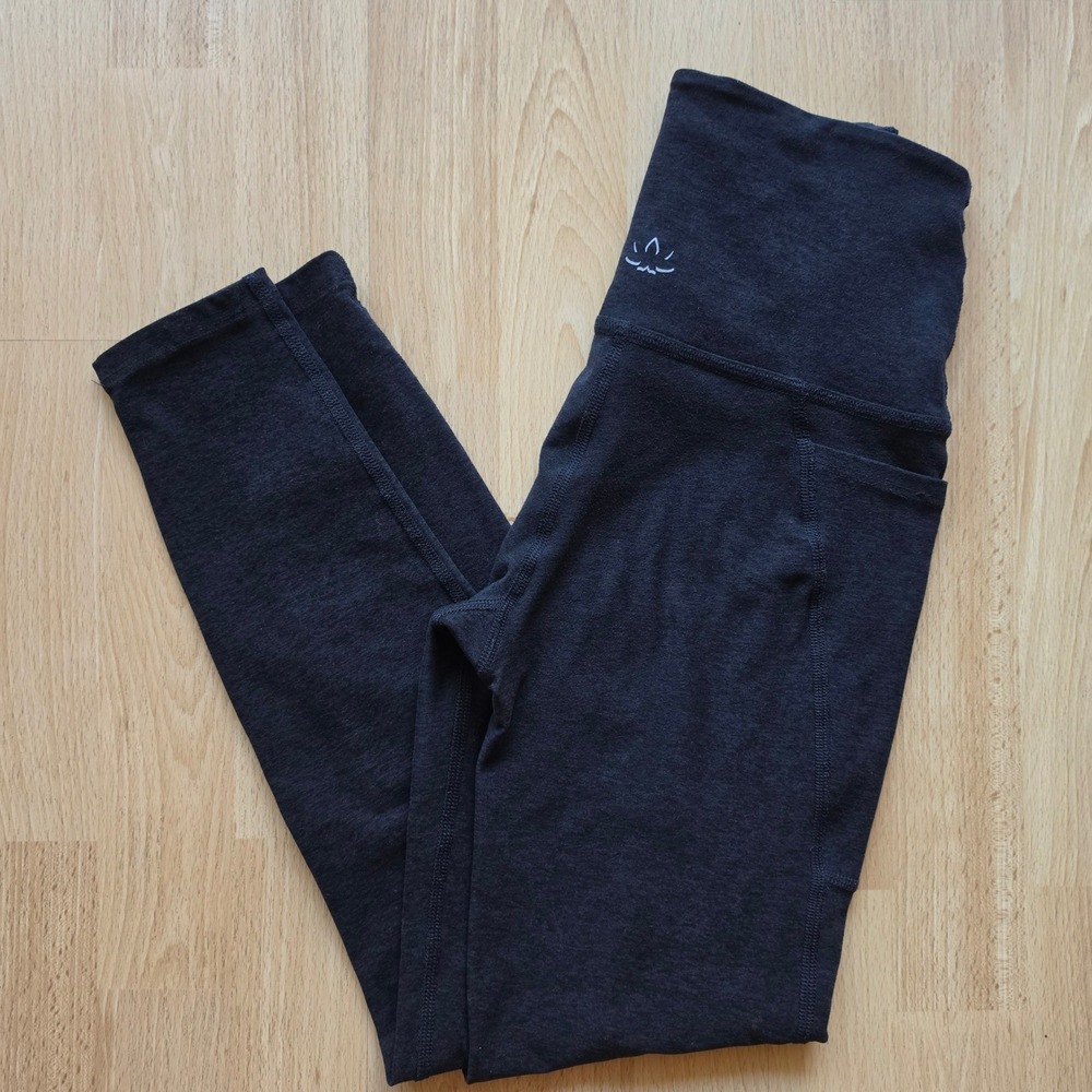 Beyond Yoga Spacedye High Waisted Pocket 25" Leggings Charcoal Gray Small